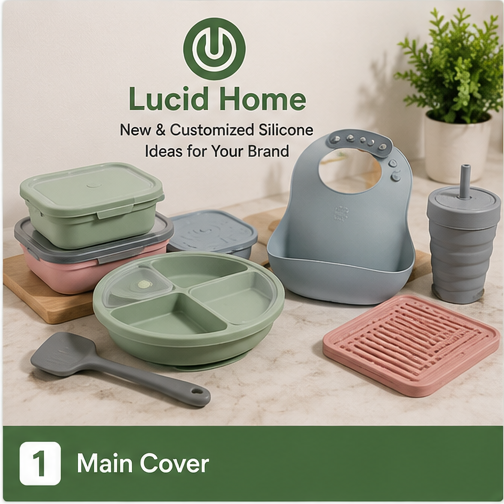 Lucid Home new and customized silicone product development items for brand and packaging programs