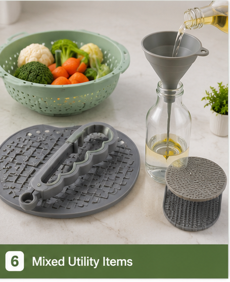 Lucid Home mixed silicone utility items