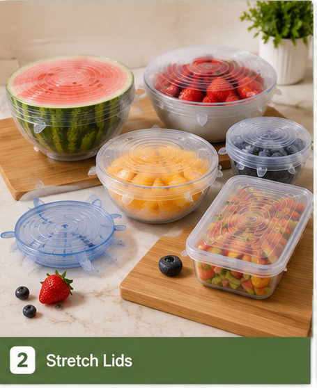 Lucid Home silicone stretch lids