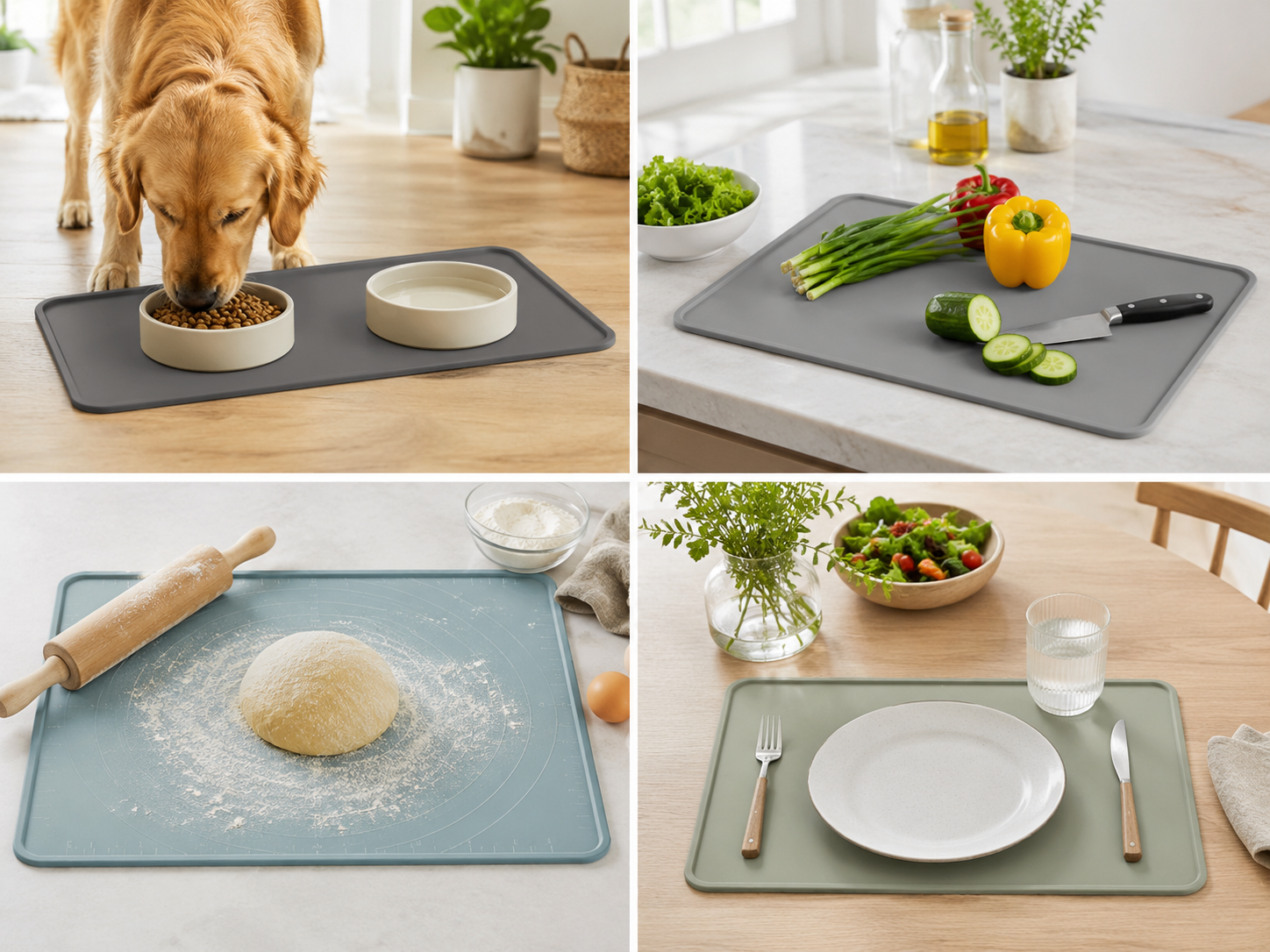 Lucid Home mixed silicone mat uses
